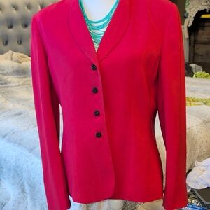 Le Suit Hot Pink Women's Blazer